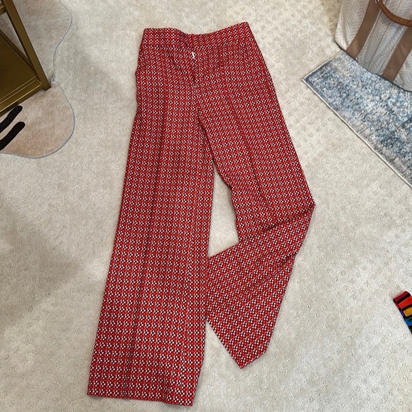 Alice + Olivia Red Wide Leg Jumpsuit - Picture 13 of 13